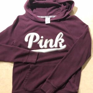Pink Victoria’s Secret womens small maroon hoodie